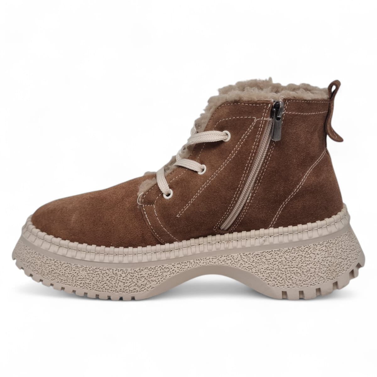 Ghete Damă Casual Din Piele Naturală Maro Vel 30327