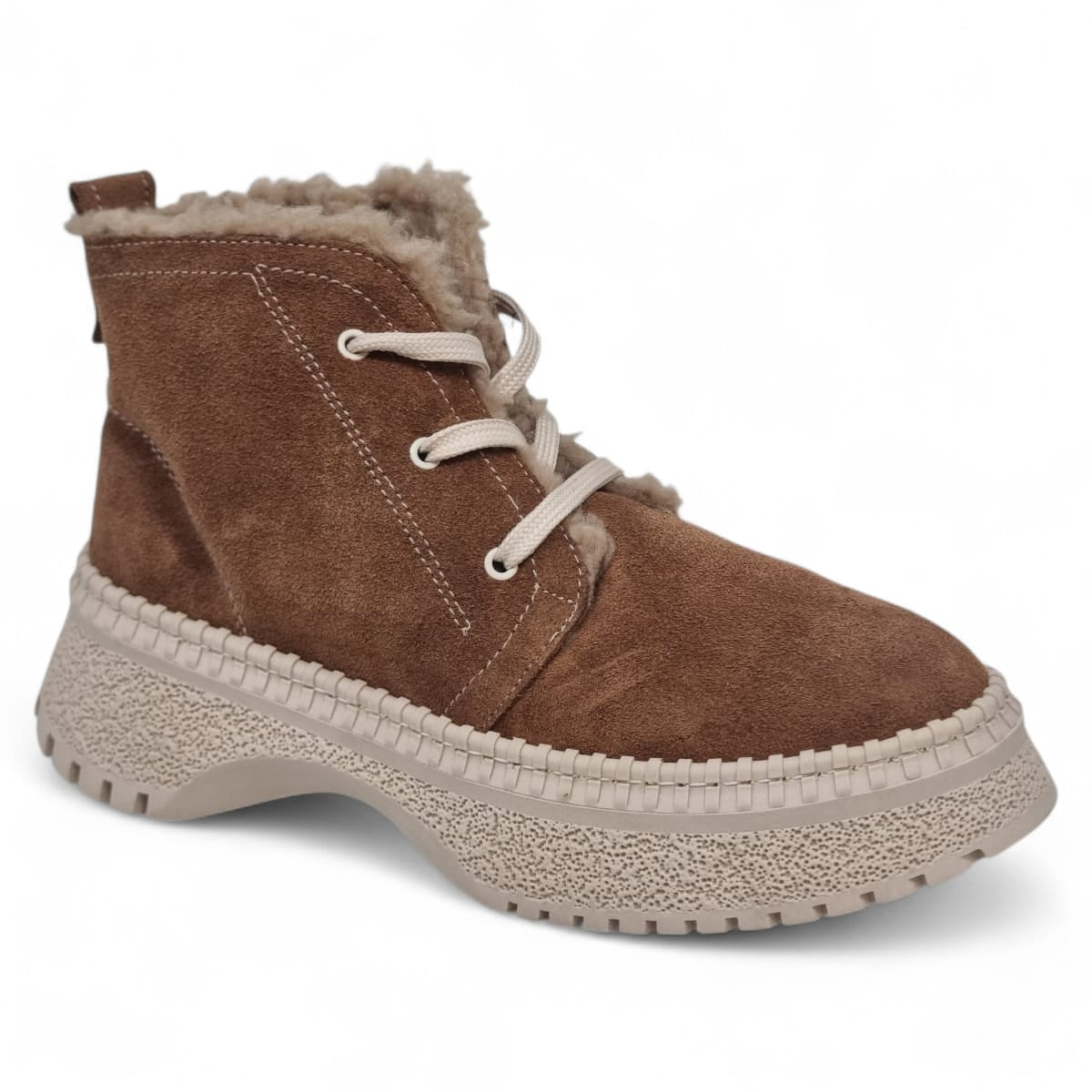 Ghete Damă Casual Din Piele Naturală Maro Vel 30327
