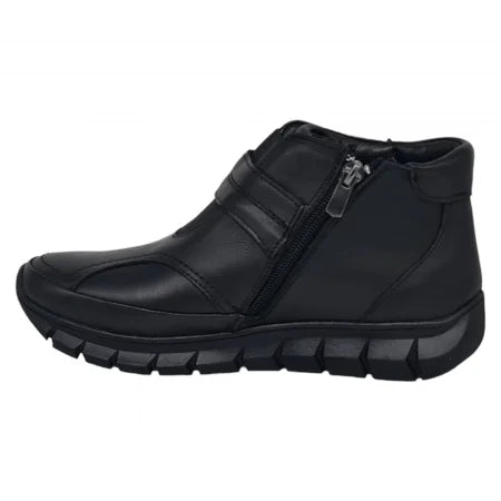 Ghete Damă Casual Din Piele Naturală Neagra 30101