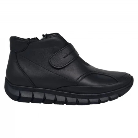 Ghete Damă Casual Din Piele Naturală Neagra 30101
