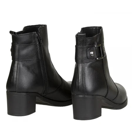 Ghete Damă Casual Din Piele Naturală Neagră 30117