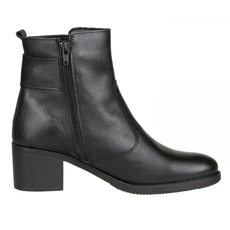 Ghete Damă Casual Din Piele Naturală Neagră 30117