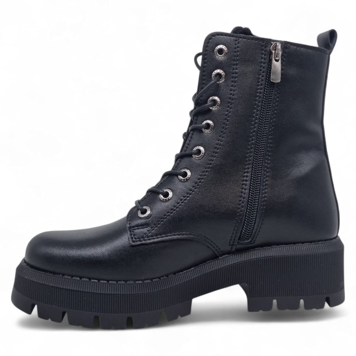 Ghete Damă Casual Din Piele Naturală Neagra 30245