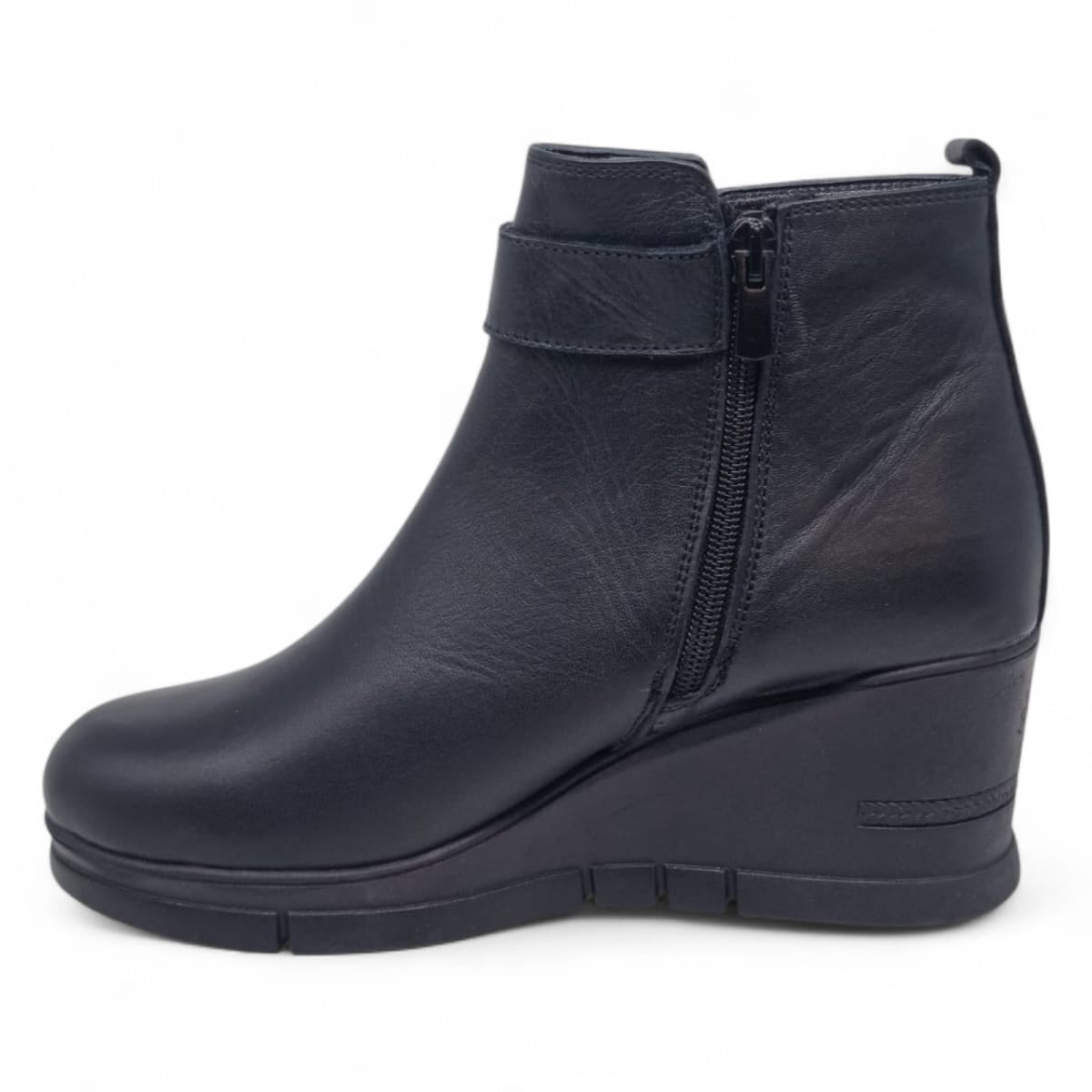 Ghete Damă Casual Din Piele Naturală Neagră 30398