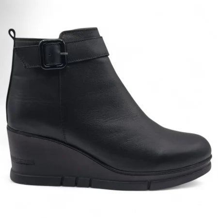 Ghete Damă Casual Din Piele Naturală Neagră 30398