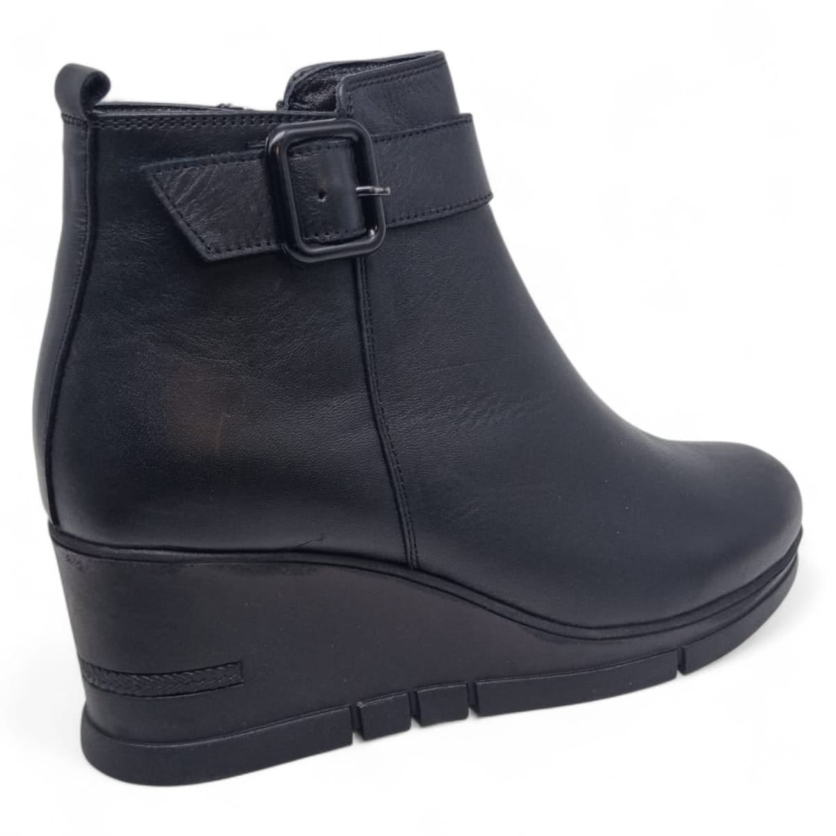 Ghete Damă Casual Din Piele Naturală Neagră 30398