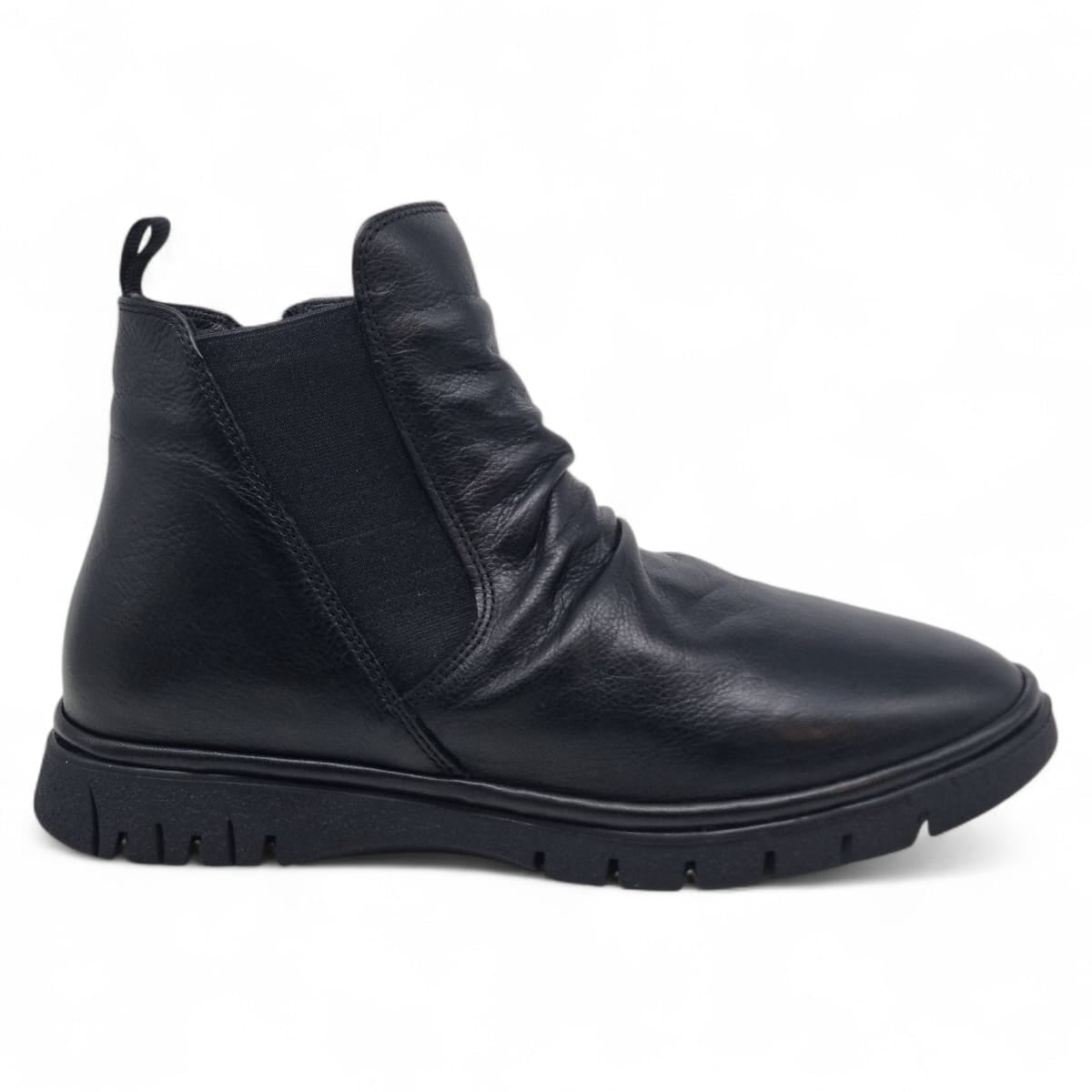 Ghete Damă Casual Din Piele Naturală Neagră 30405