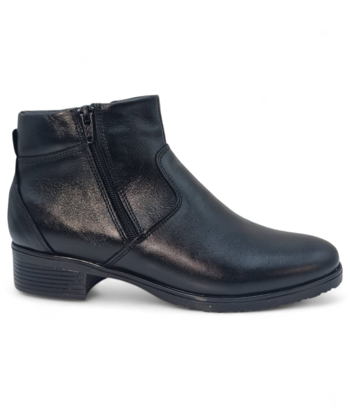 Ghete Damă Casual Din Piele Naturală Neagră 30407
