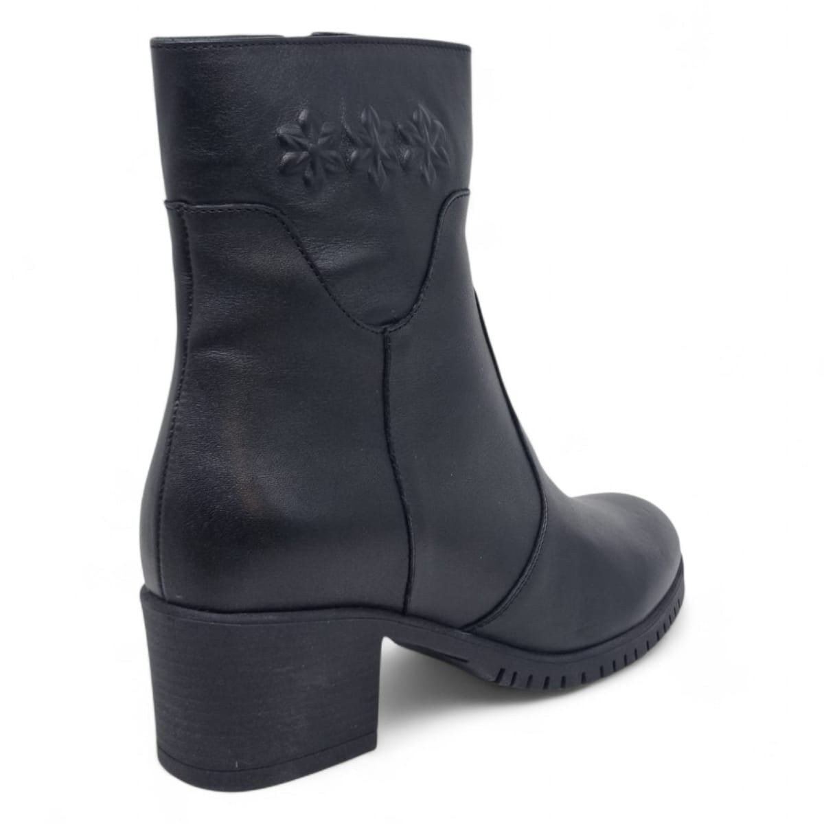 Ghete Damă Casual Din Piele Naturală Neagră 30411