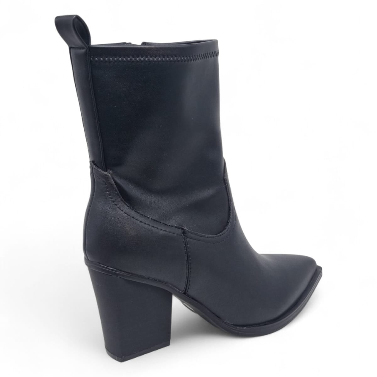 Ghete Damă Casual Din Piele Naturală Neagră 30413