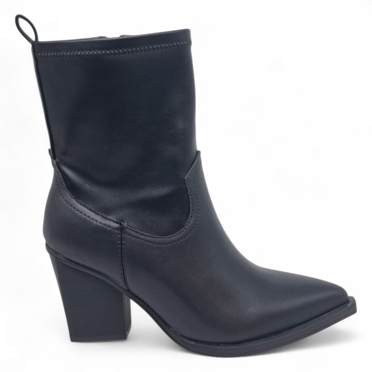 Ghete Damă Casual Din Piele Naturală Neagră 30413