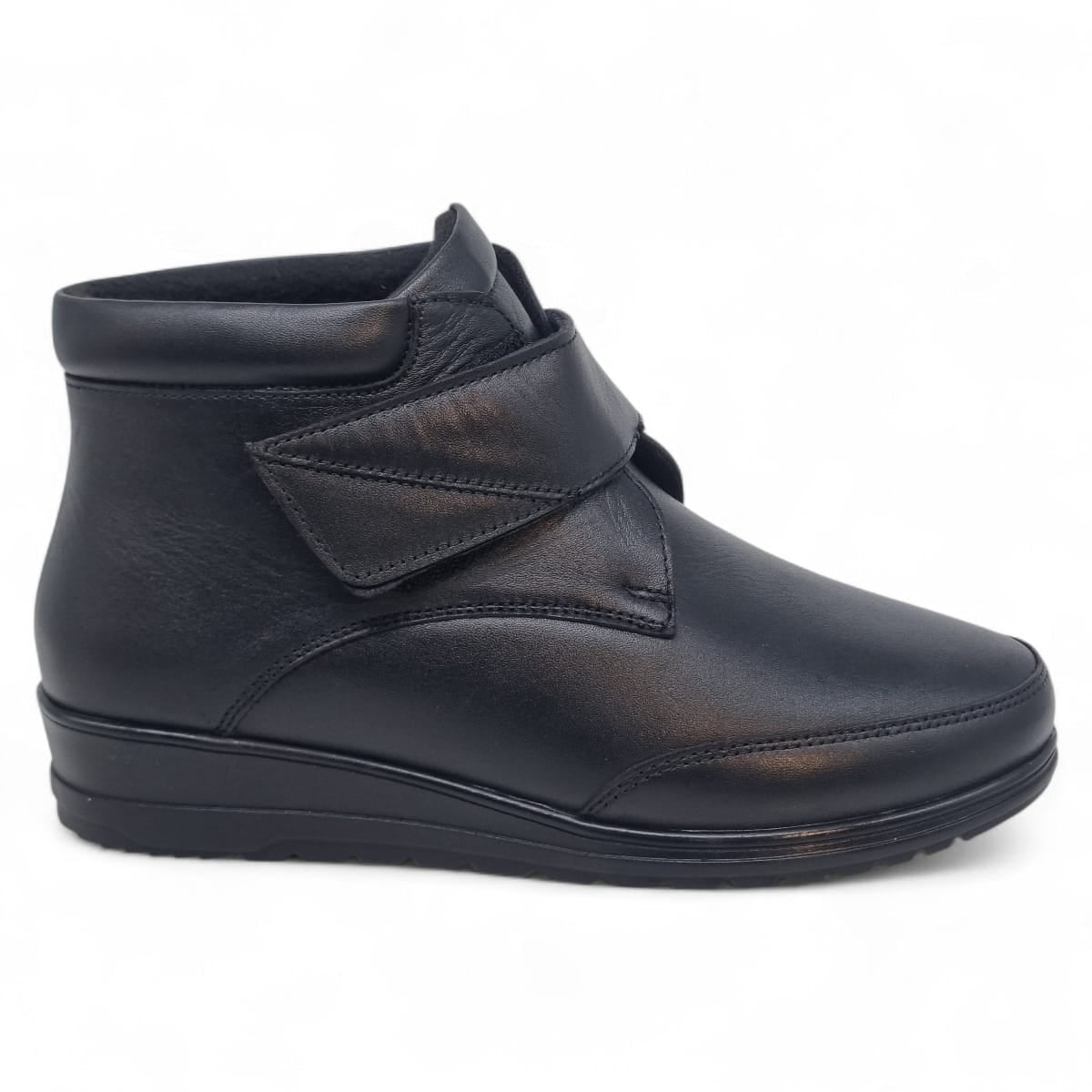 Ghete Damă Casual Din Piele Naturală Neagră 30415