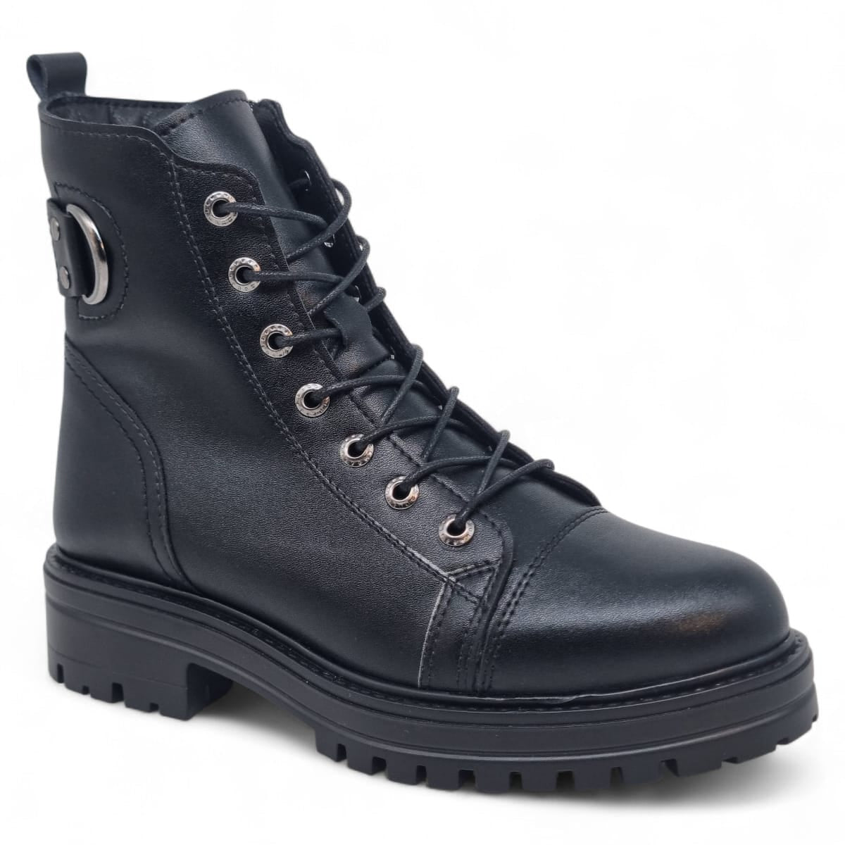 Ghete Damă Casual Din Piele Naturală Neagră 30416