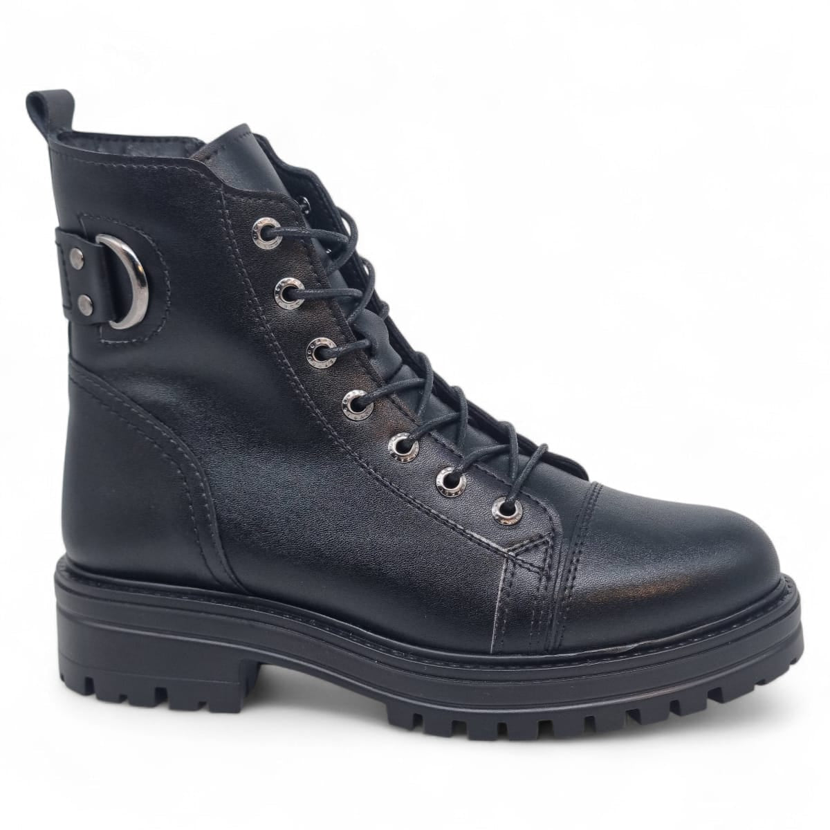 Ghete Damă Casual Din Piele Naturală Neagră 30416