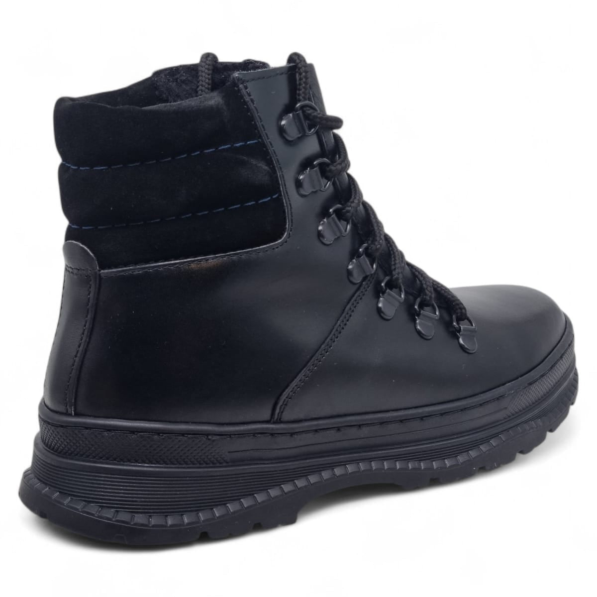 Ghete Damă Casual Din Piele Naturală Neagră 30417