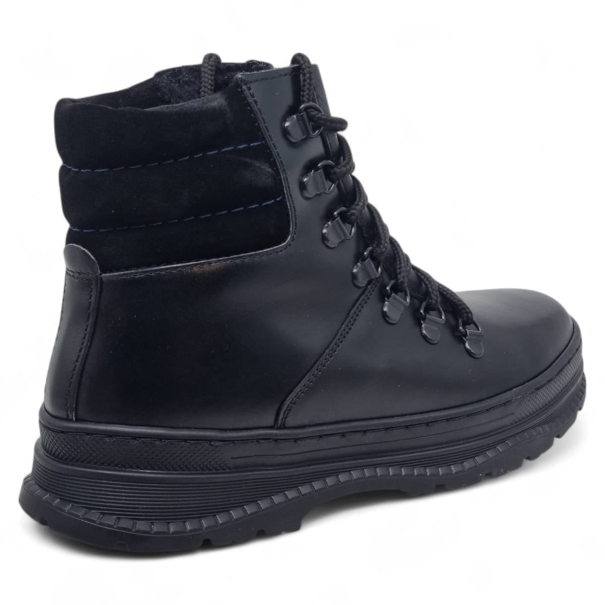 Ghete Damă Casual Din Piele Naturală Neagră 30417