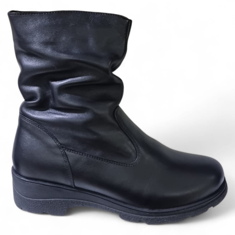 Ghete Damă Casual Din Piele Naturală Neagră 30422