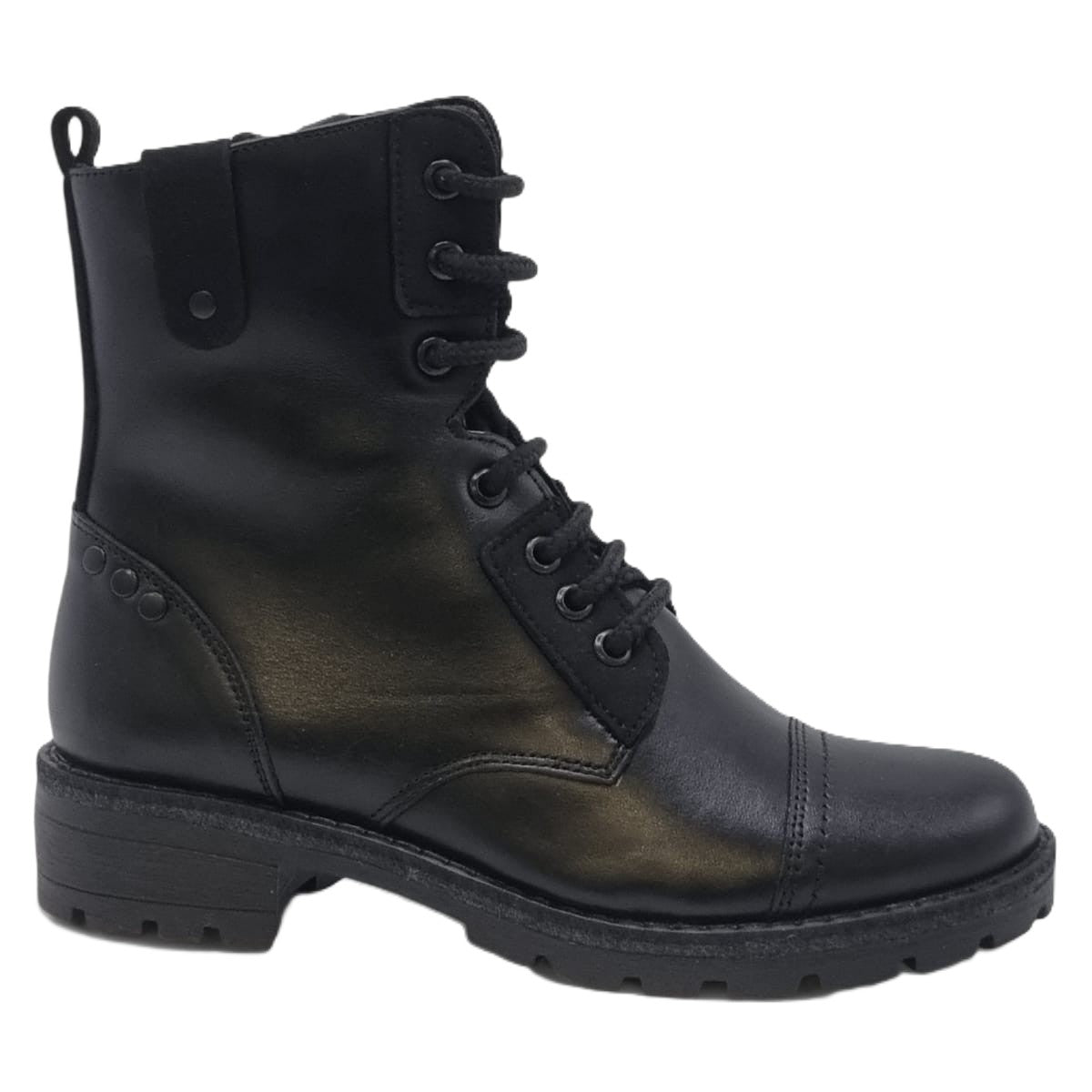 Ghete Damă Casual Din Piele Naturală Neagră 30427
