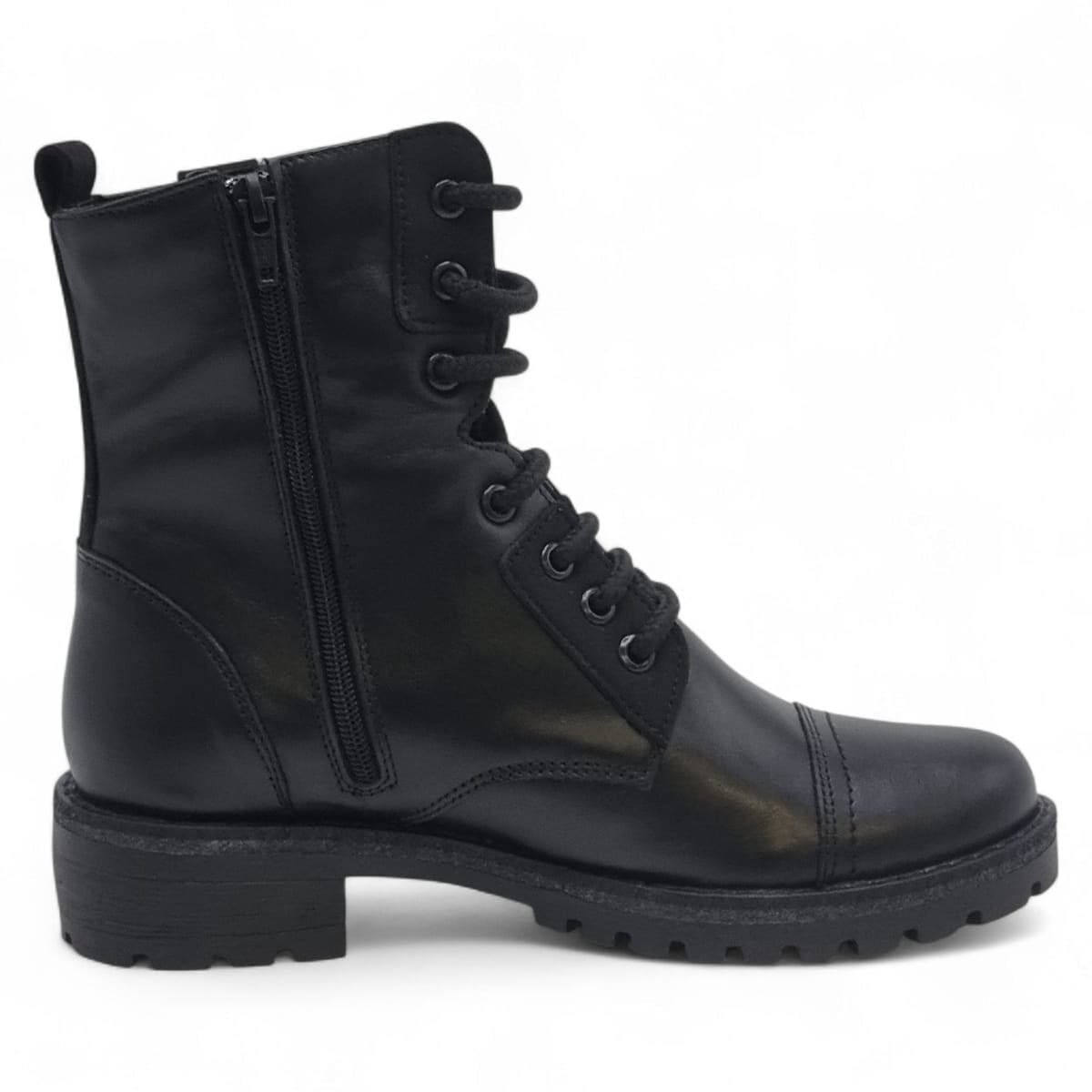 Ghete Damă Casual Din Piele Naturală Neagră 30427