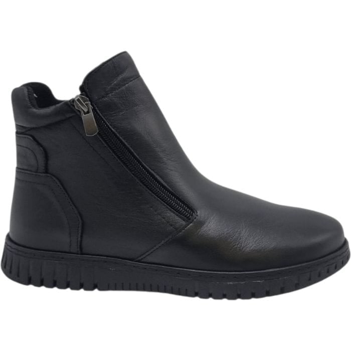 Ghete Damă Casual Din Piele Naturală Neagră 30434