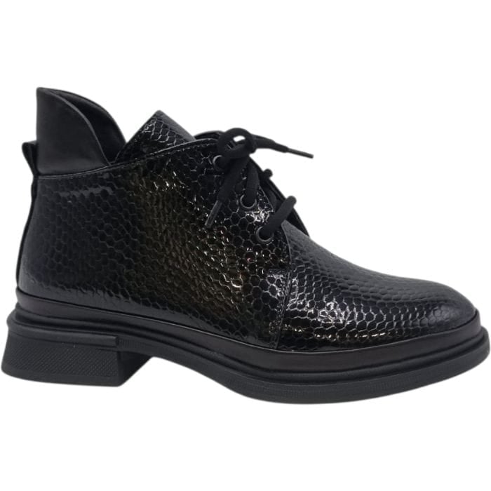 Ghete Damă Casual Din Piele Naturală Neagră 30435