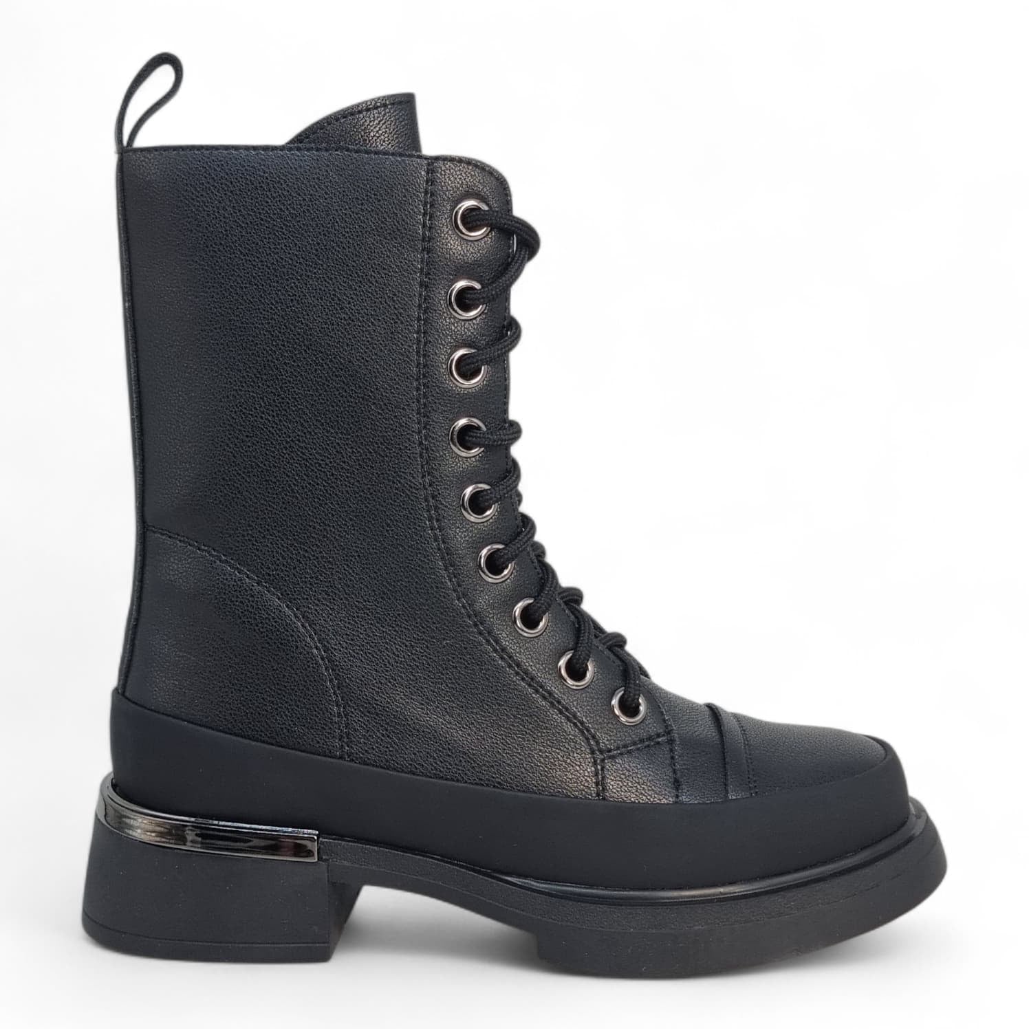 Ghete Damă Casual Din Piele Naturală Neagră 30440