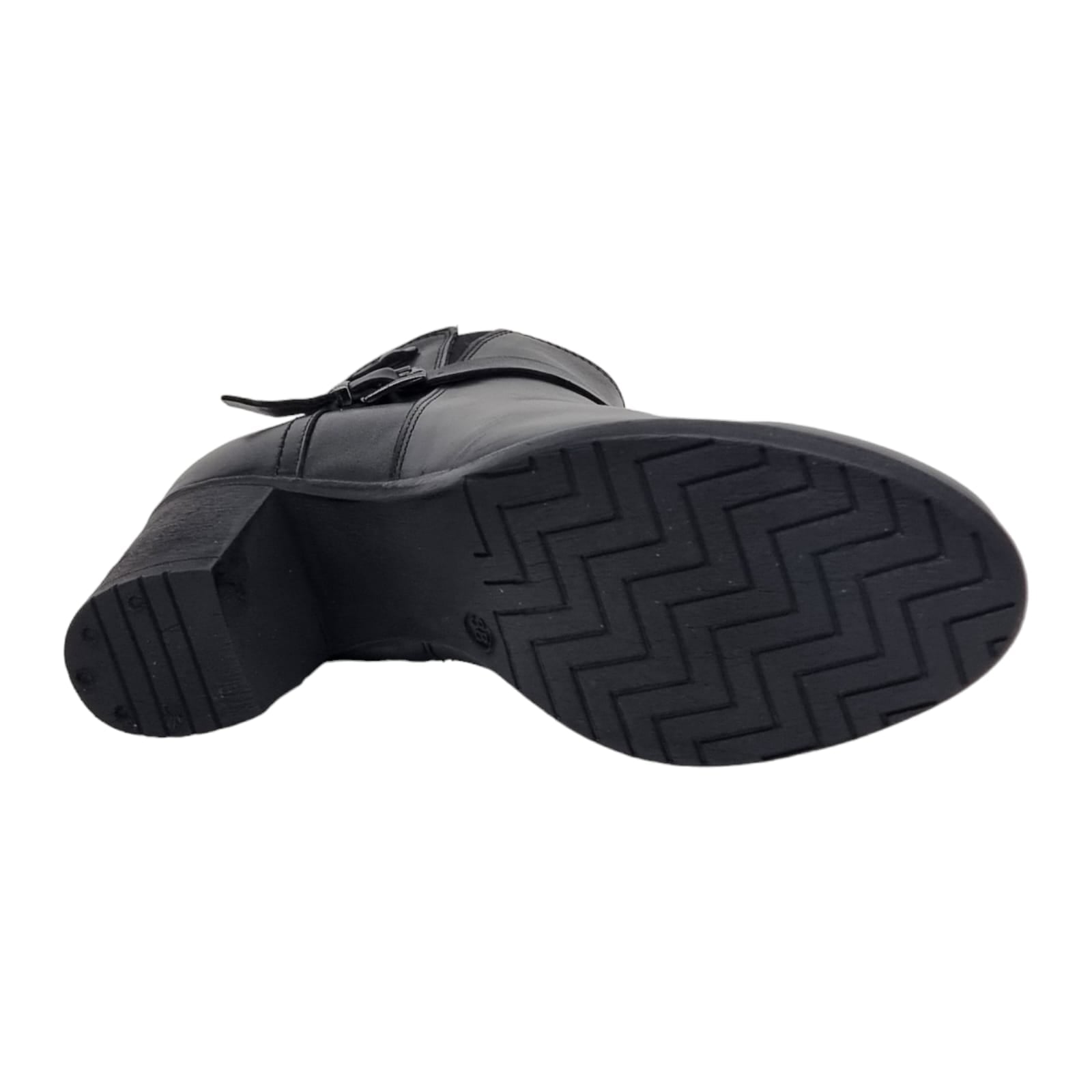 Ghete Damă Casual Din Piele Naturală Neagra 30208