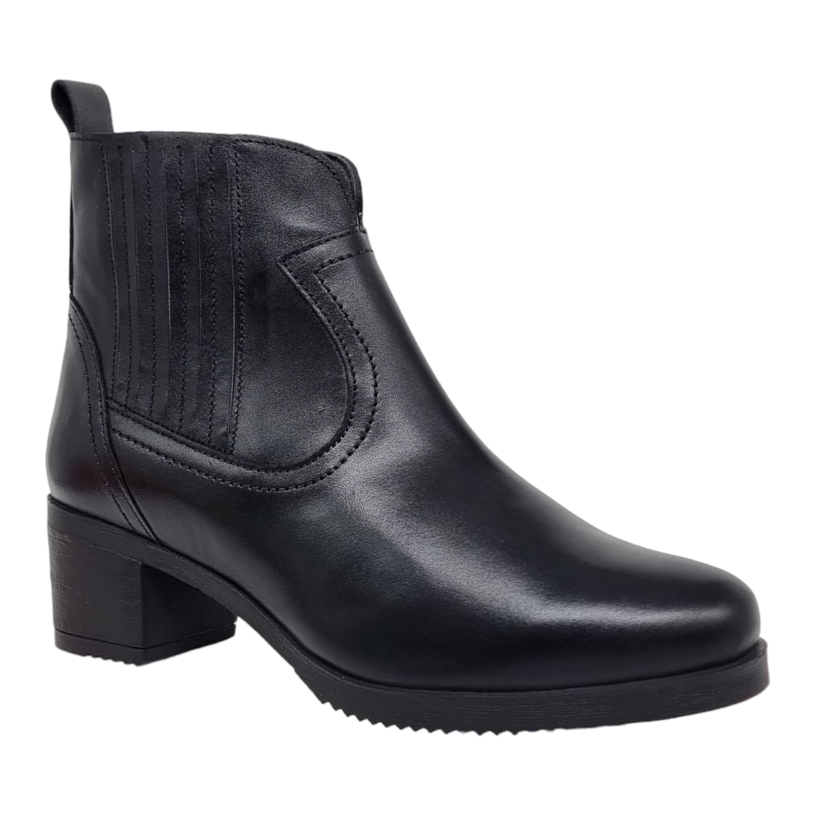 Ghete Damă Casual Din Piele Naturală Neagra 30213