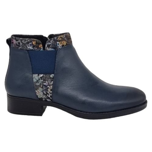 Ghete Damă Casual Din Piele Naturală Blue 30219