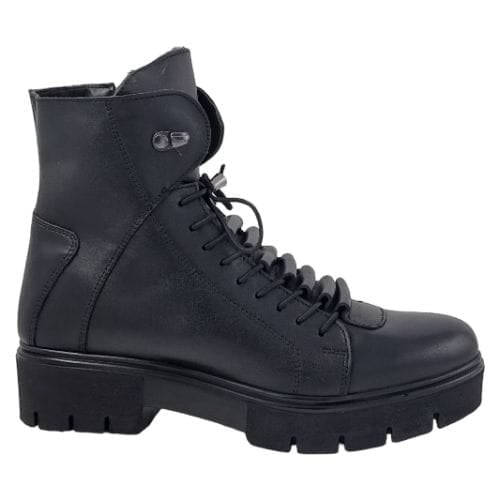 Ghete Damă Casual Din Piele Naturală Neagră 30227