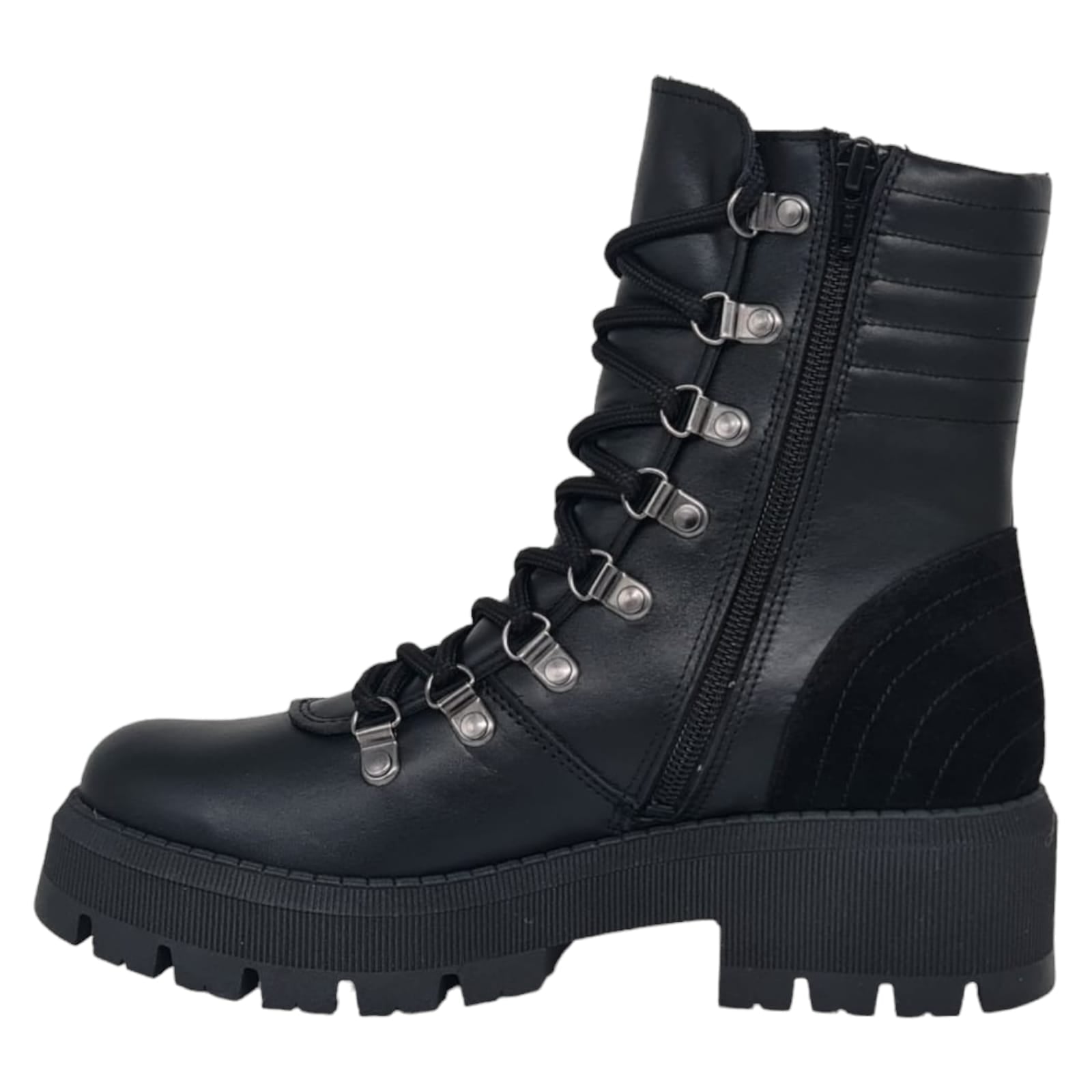 Ghete Damă Casual Din Piele Naturală Neagră 30149