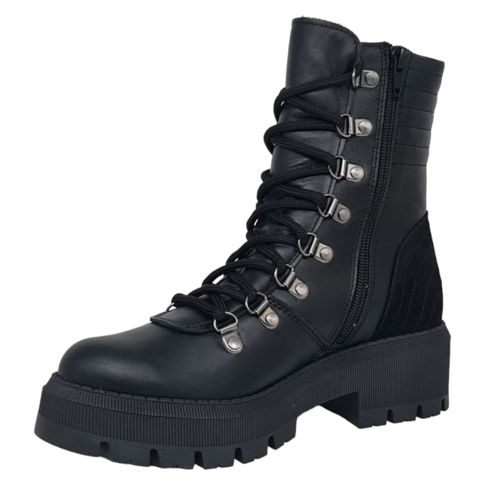 Ghete Damă Casual Din Piele Naturală Neagră 30149