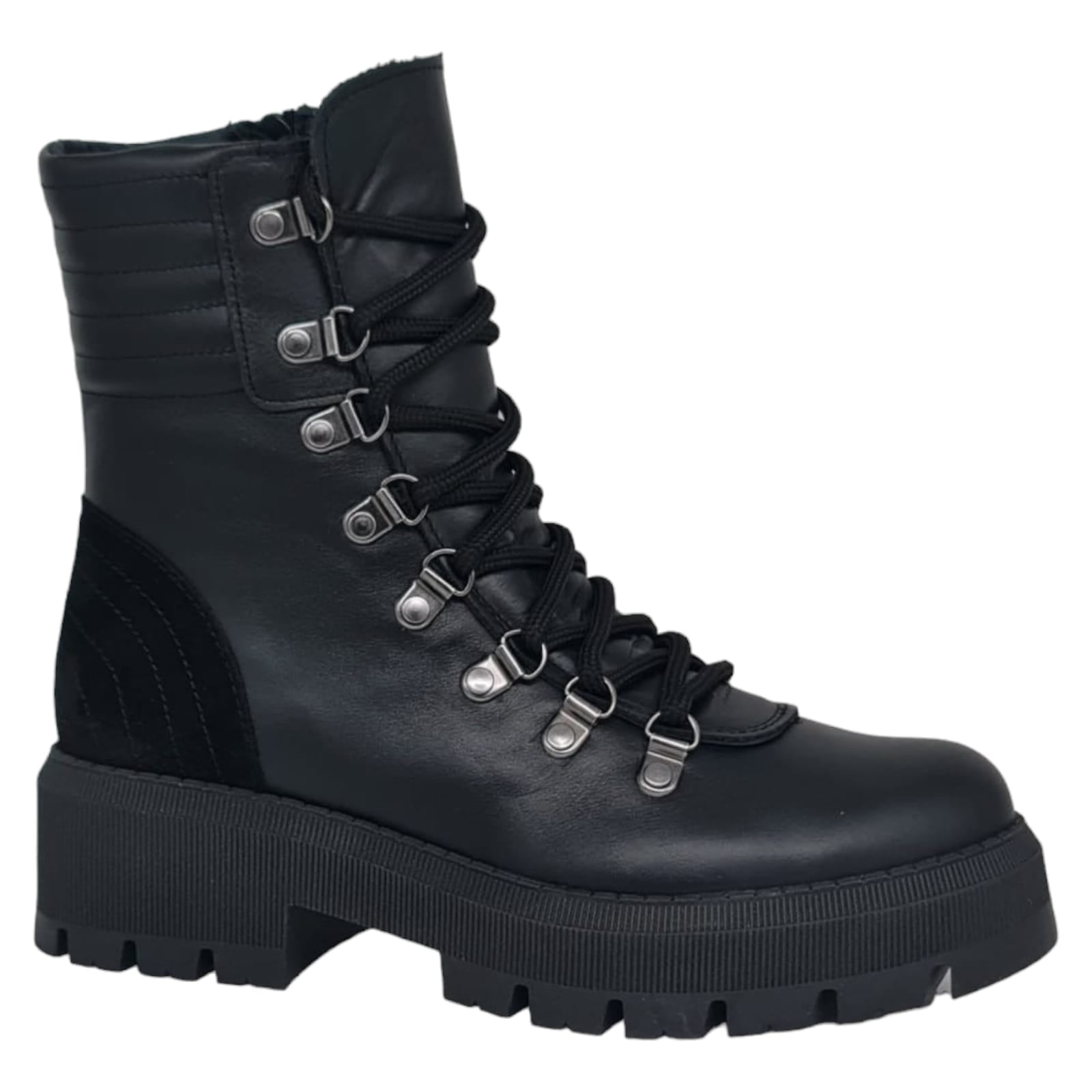 Ghete Damă Casual Din Piele Naturală Neagră 30149