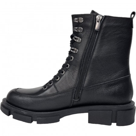 Ghete Damă Casual Din Piele Naturală Neagră 30161