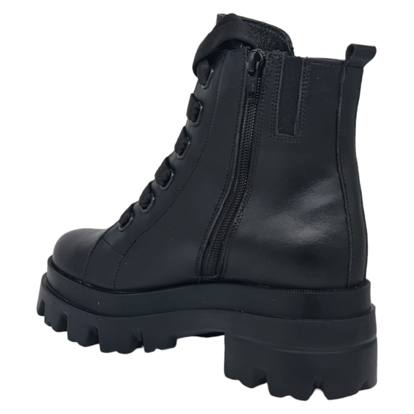Ghete Damă Casual Din Piele Naturală Neagră 30165