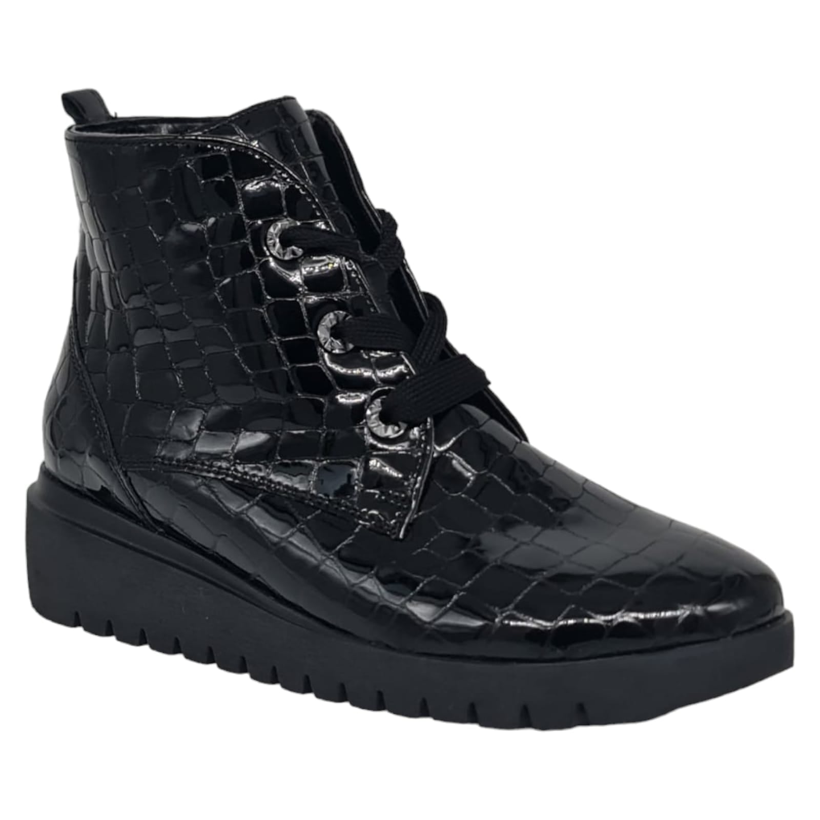 Ghete Damă Casual Din Piele Naturală Neagră 30171