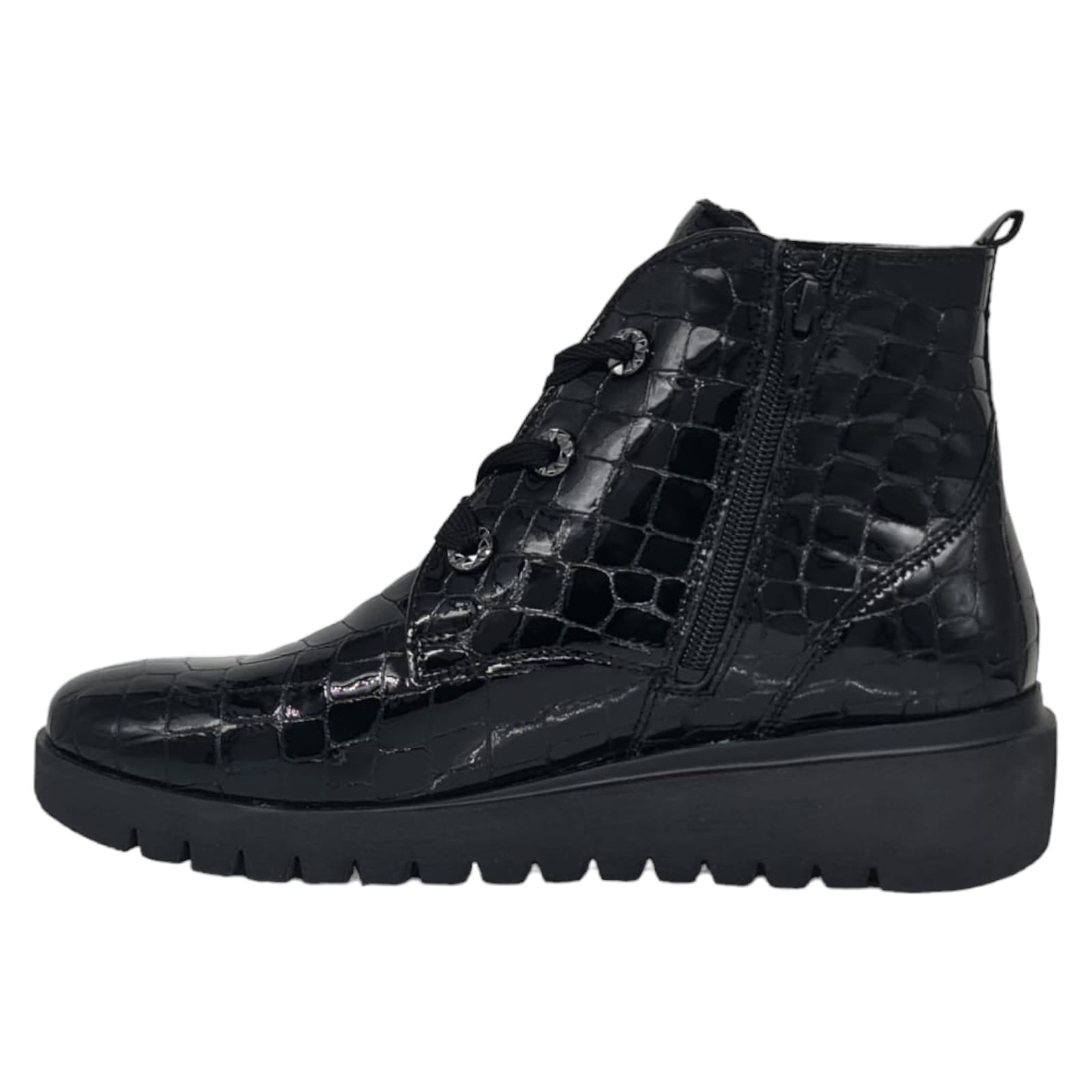 Ghete Damă Casual Din Piele Naturală Neagră 30171