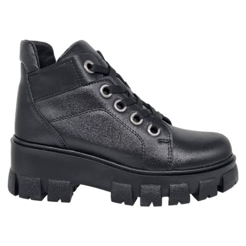 Ghete Damă Casual Din Piele Naturală Neagră 30195