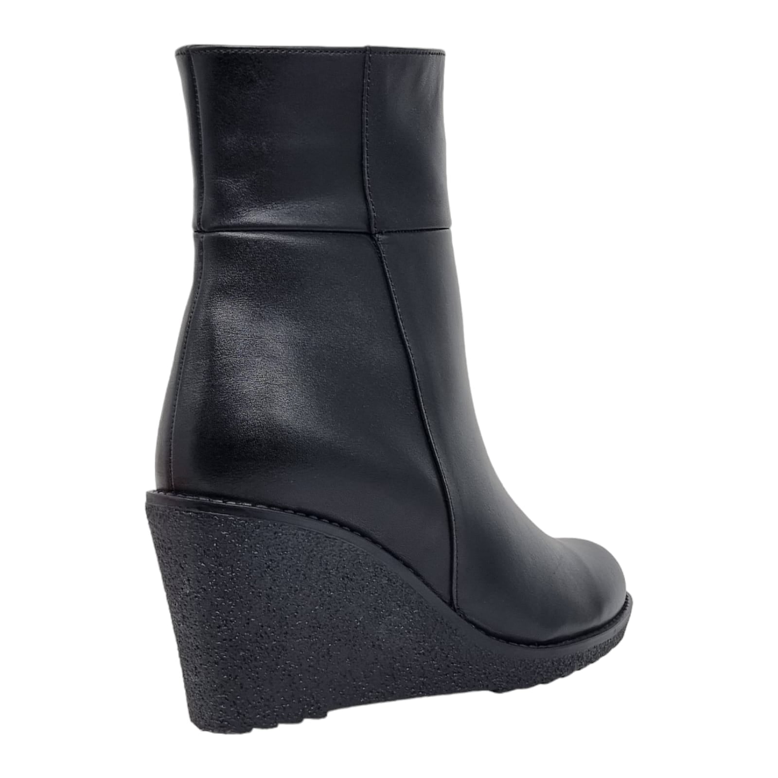 Ghete Damă Casual Din Piele Naturală Neagră 30214