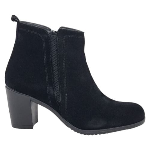 Ghete Damă Casual Din Piele Naturală Neagra Vel 30218