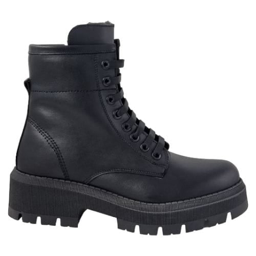 Ghete Damă Casual Din Piele Naturală Neagră 30228