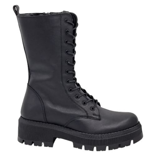 Ghete Damă Casual Din Piele Naturală Neagră 30229