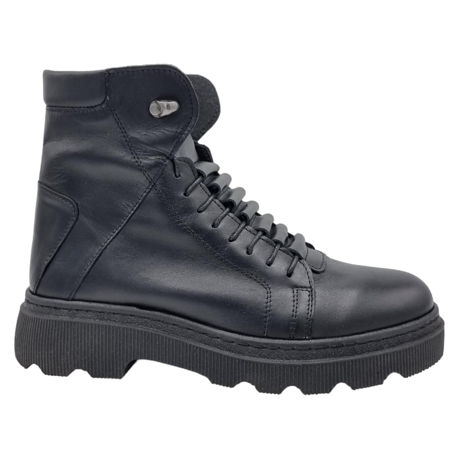 Ghete Damă Casual Din Piele Naturală Neagra 30233