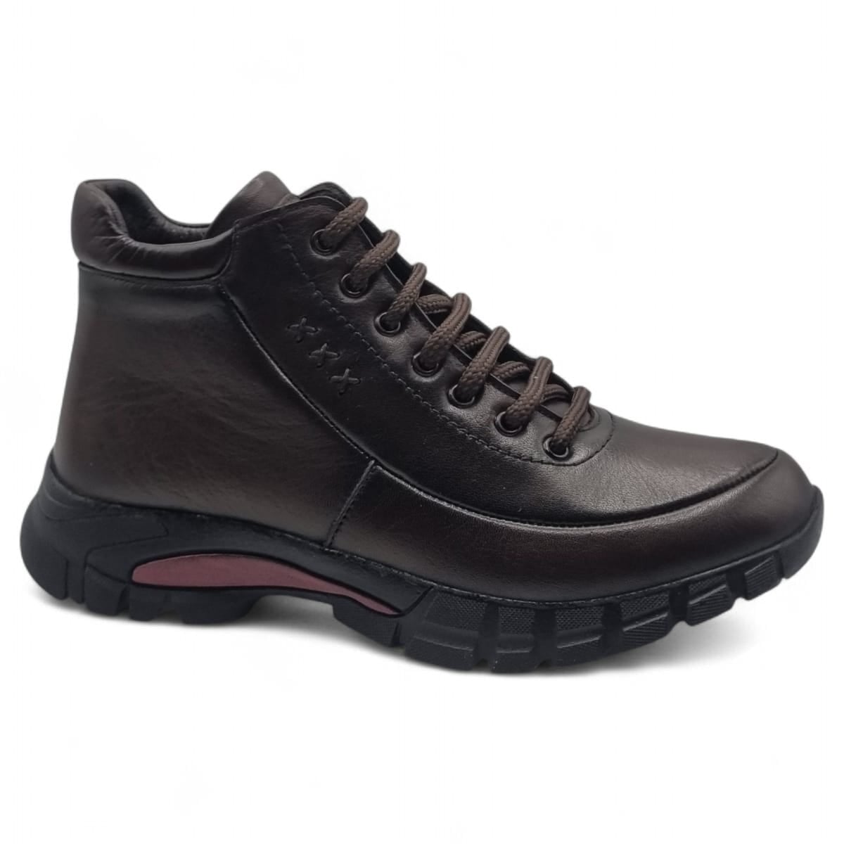 Ghete Damă Casual Din Piele Naturală Maro Kafe 30258