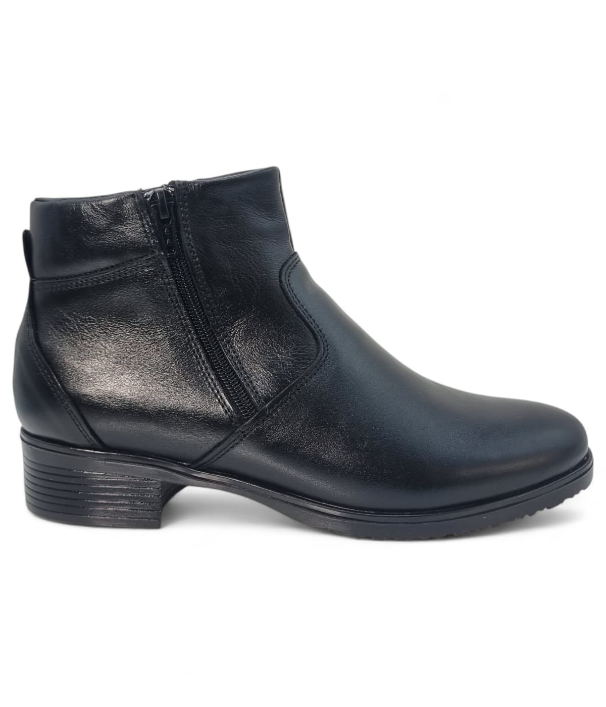 Ghete Damă Casual Din Piele Naturală Neagră 30263