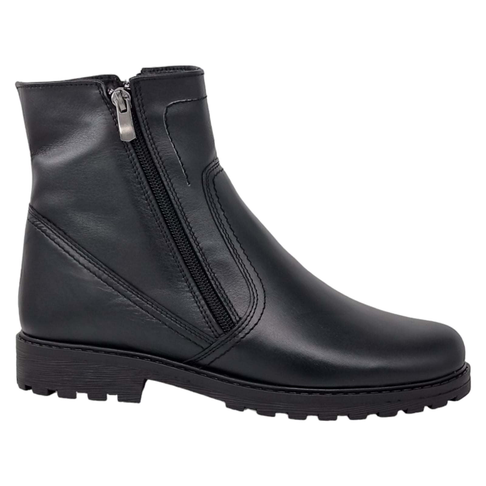 Ghete Damă Casual Din Piele Naturală Neagra 30247