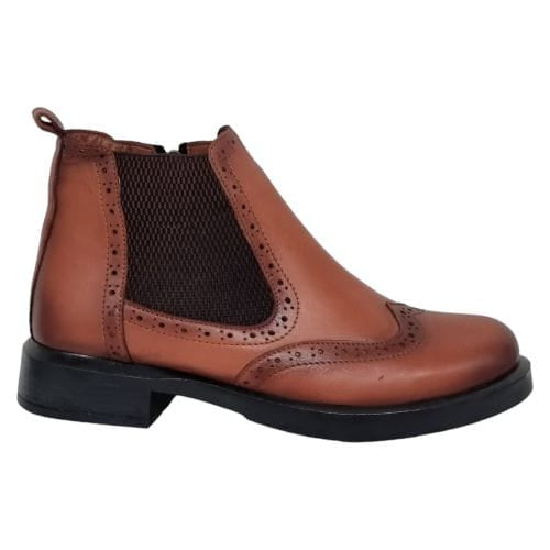 Ghete Damă Casual Din Piele Naturală Maro 30252