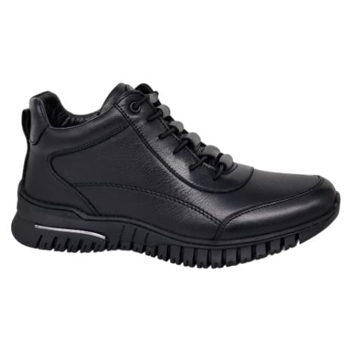 Ghete Damă Casual Din Piele Naturală Neagra 30256