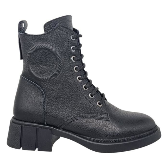 Ghete Damă Casual Din Piele Naturală Neagră 30362