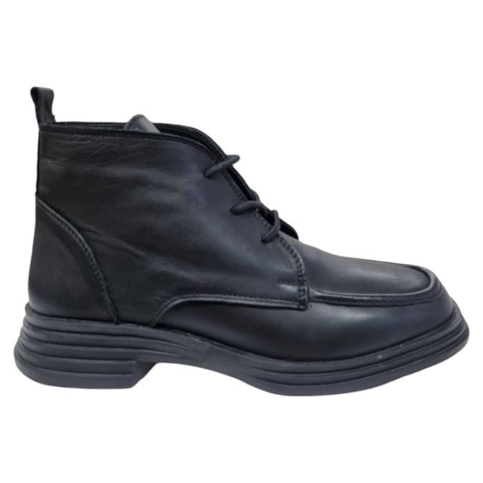 Ghete Damă Casual Din Piele Naturală Neagră 30368